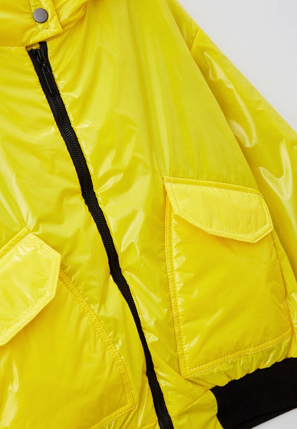 Куртка для девочки утепленная RionaKids цвет желтый  Фото 3