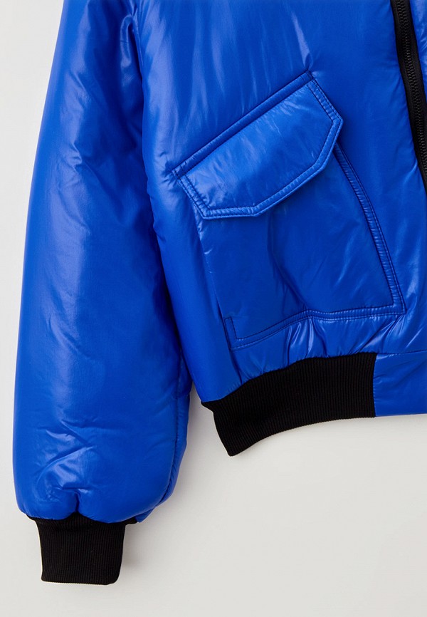 Куртка для девочки утепленная RionaKids цвет синий  Фото 3