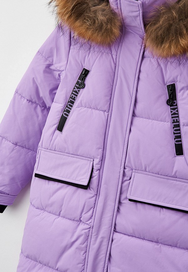 Куртка для девочки утепленная Vitacci цвет фиолетовый  Фото 3