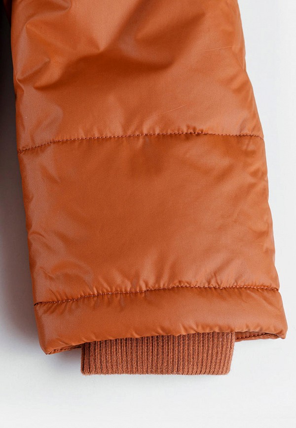 Куртка для девочки утепленная 5.10.15 цвет оранжевый  Фото 3