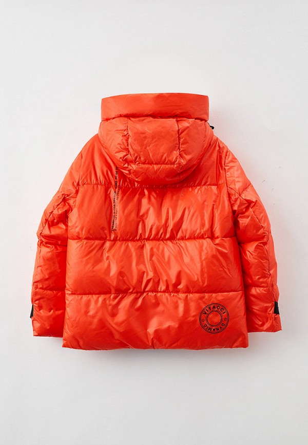 Куртка для девочки утепленная Vitacci цвет оранжевый  Фото 2