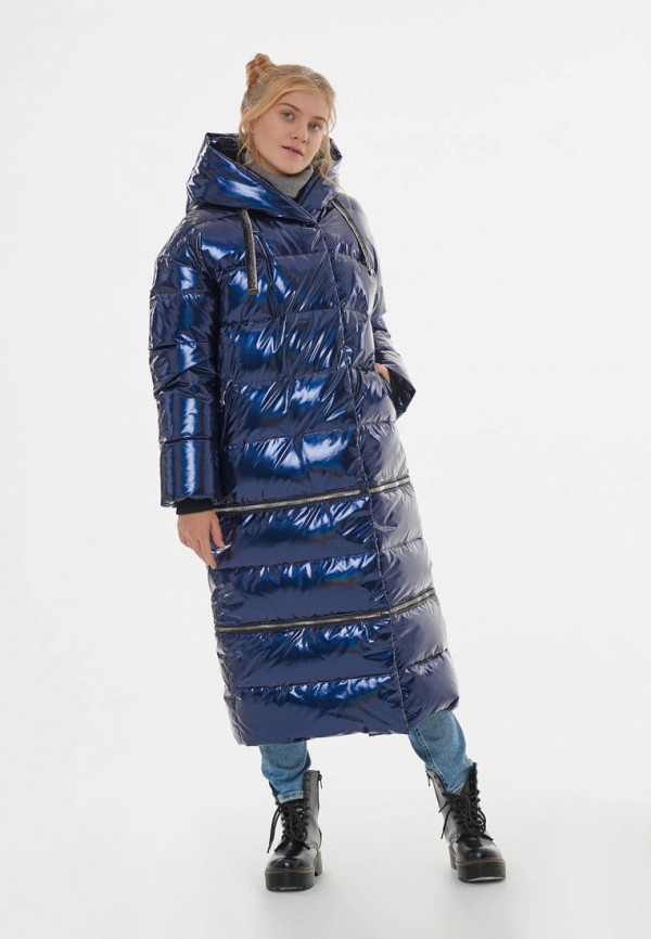 Куртка для девочки утепленная Талви цвет синий  Фото 2