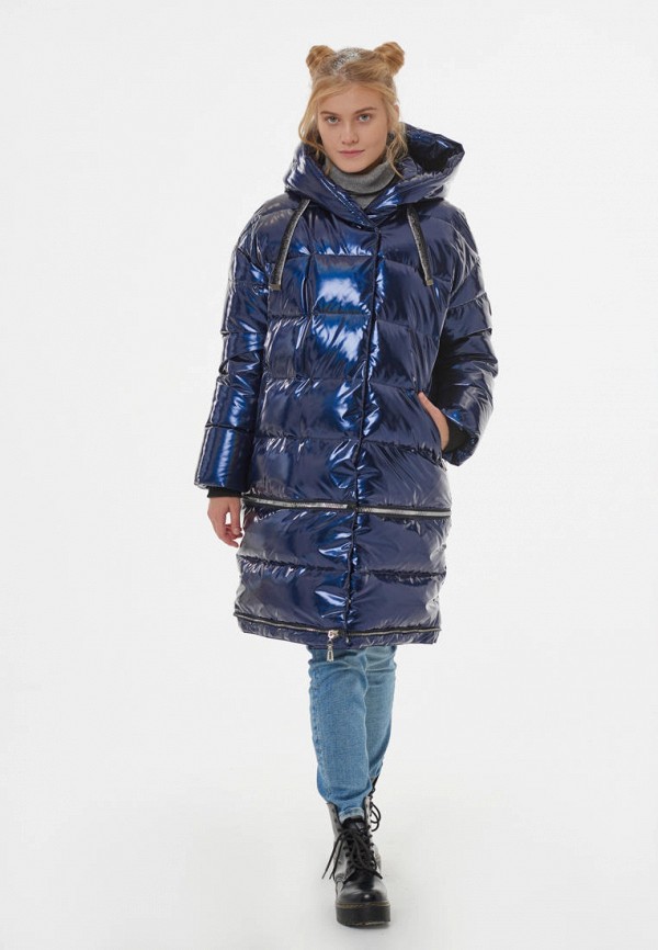 Куртка для девочки утепленная Талви цвет синий  Фото 4