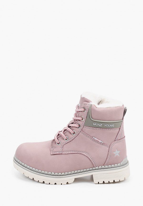 Ботинки для девочки Munz Young цвет розовый 