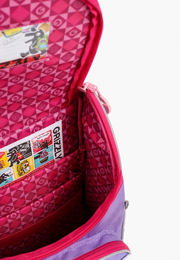 Рюкзак детский и мешок Grizzly цвет фиолетовый  Фото 5