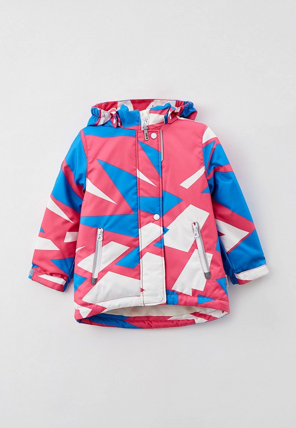 Куртка для девочки утепленная Kisu цвет разноцветный 