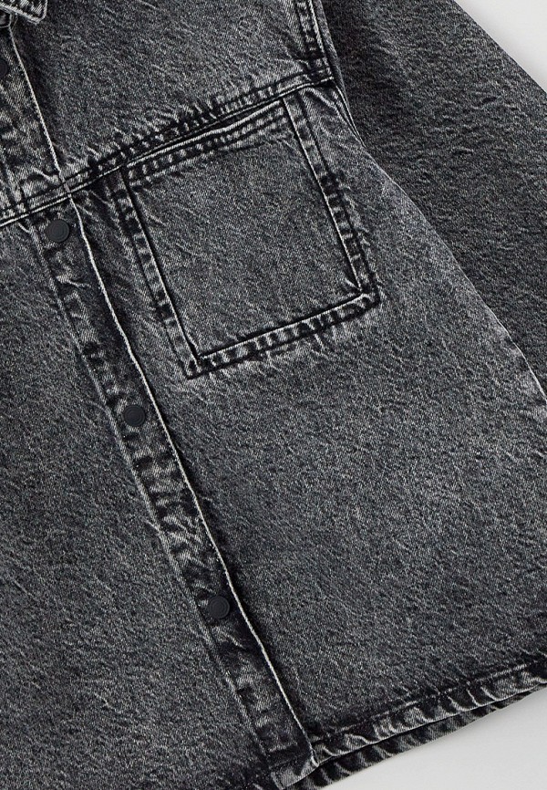 Куртка для девочки джинсовая Sela цвет серый  Фото 3