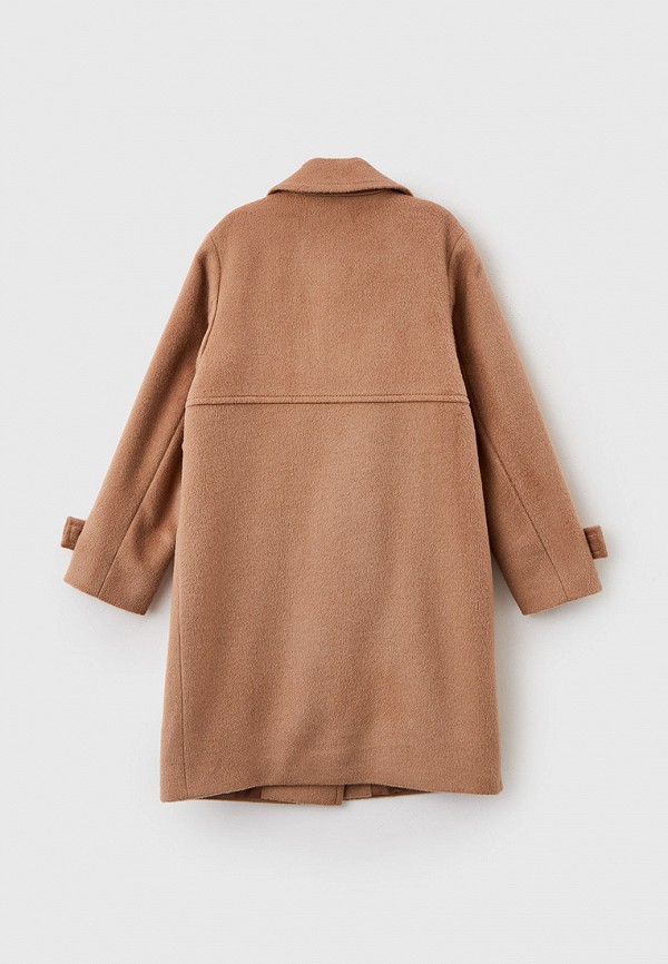 Пальто для девочки Smith's brand цвет коричневый  Фото 2