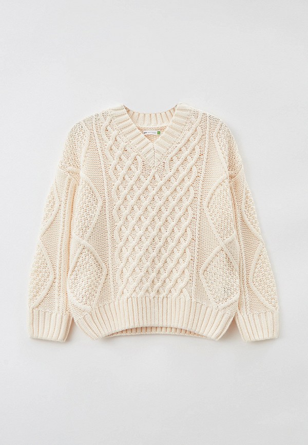 Пуловер для девочки Sela цвет бежевый 