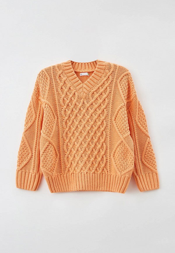Пуловер для девочки Sela цвет оранжевый 
