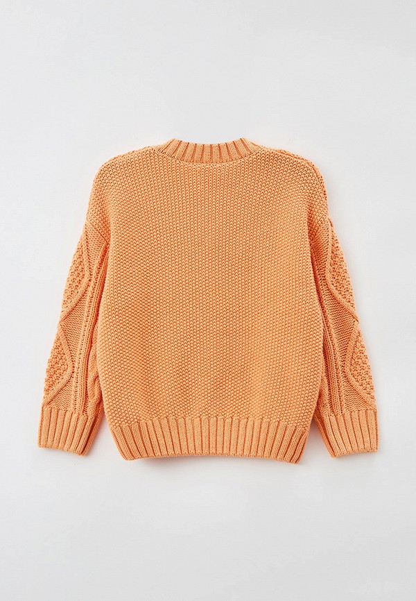 Пуловер для девочки Sela цвет оранжевый  Фото 2