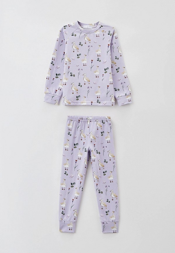 Пижама для девочки Ete Children цвет фиолетовый 