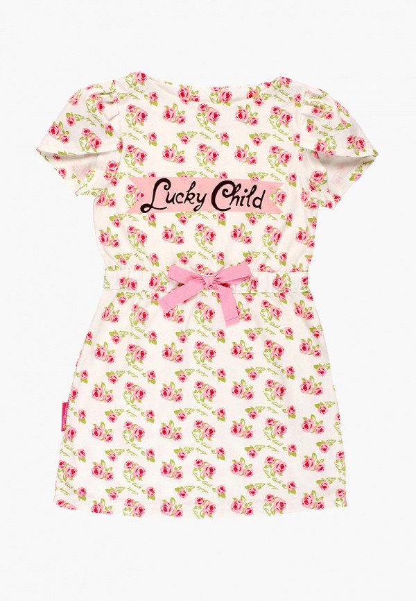 Платья для девочки Lucky Child цвет бежевый 