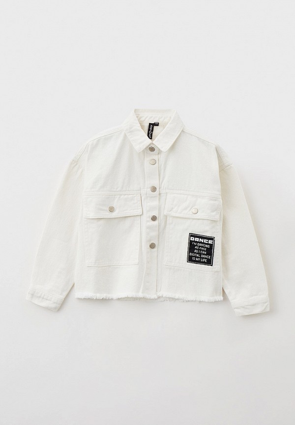 Куртка для девочки джинсовая PlayToday цвет белый 