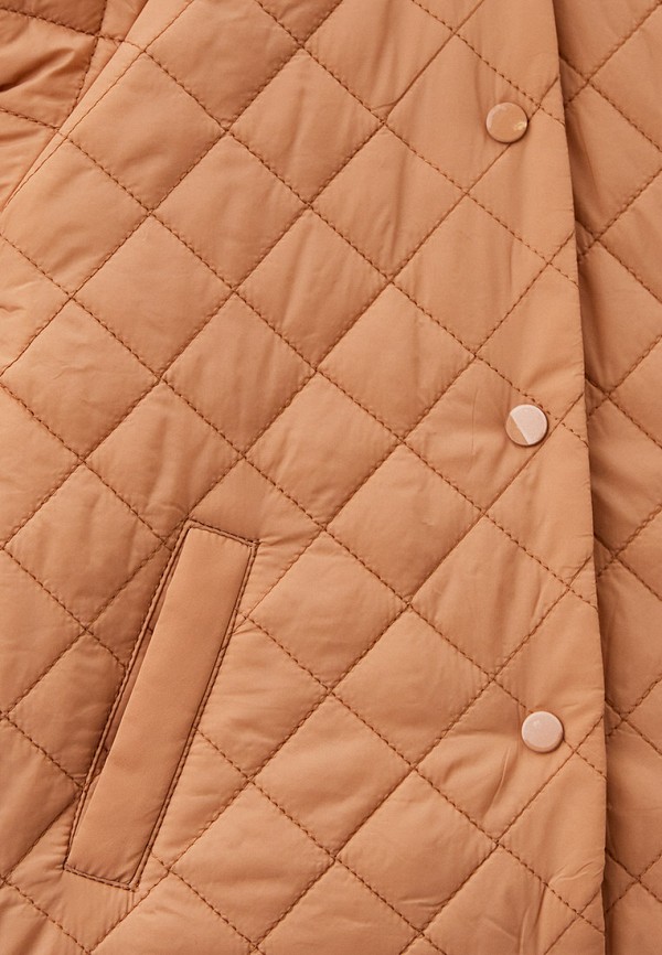 Куртка для девочки утепленная Sela цвет коричневый  Фото 3