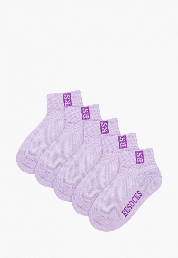 Носки для девочки 5 пар Rusocks цвет фиолетовый 