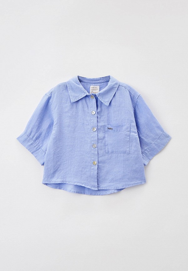 Рубашка для девочки Norveg цвет голубой 