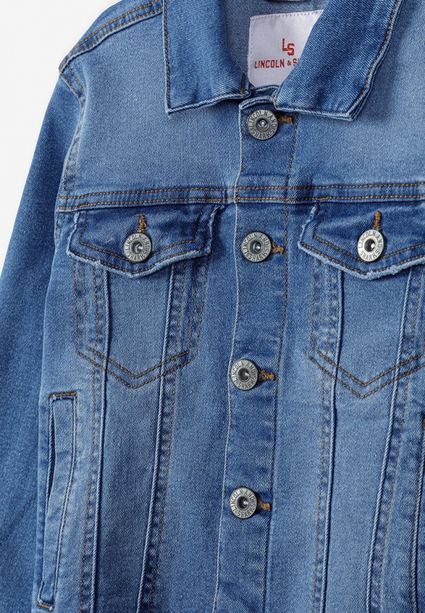 Куртка для девочки джинсовая 5.10.15 цвет синий  Фото 2