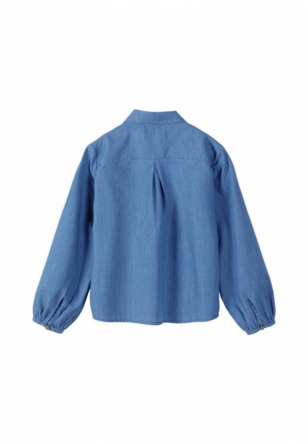 Рубашка для девочки 5.10.15 цвет синий  Фото 3