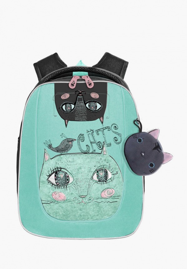 Рюкзак детский и брелок Grizzly цвет бирюзовый  Фото 2