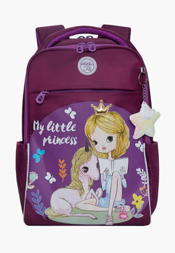Рюкзак детский Grizzly цвет фиолетовый 