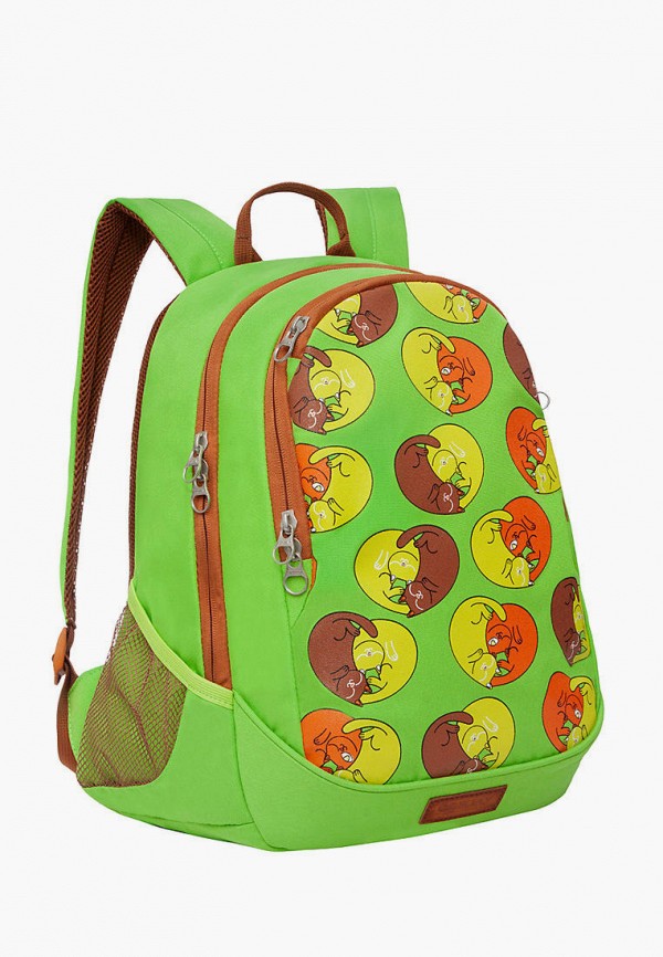 Рюкзак детский Grizzly цвет зеленый  Фото 2