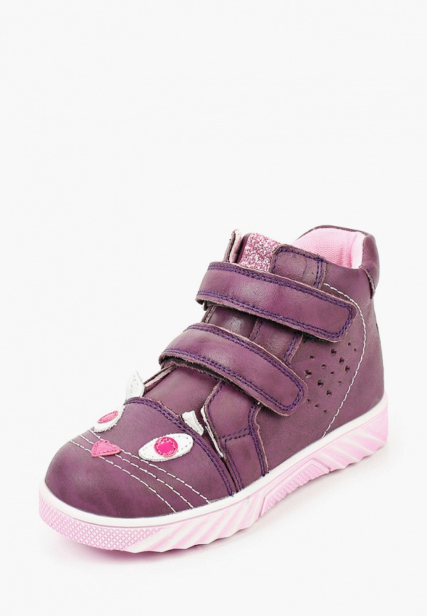 Ботинки для девочки Орленок цвет фиолетовый  Фото 2