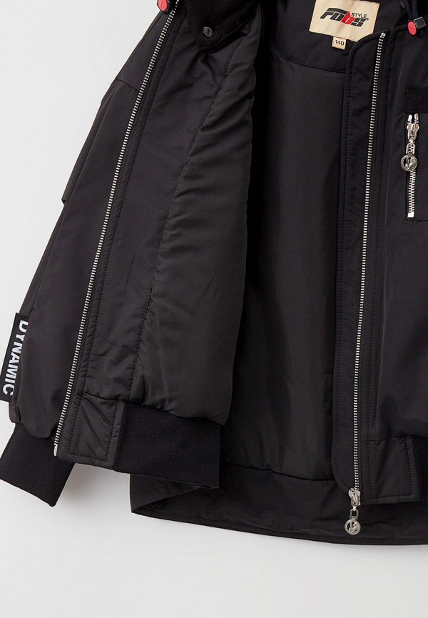 Куртка для девочки утепленная Fobs цвет черный  Фото 4