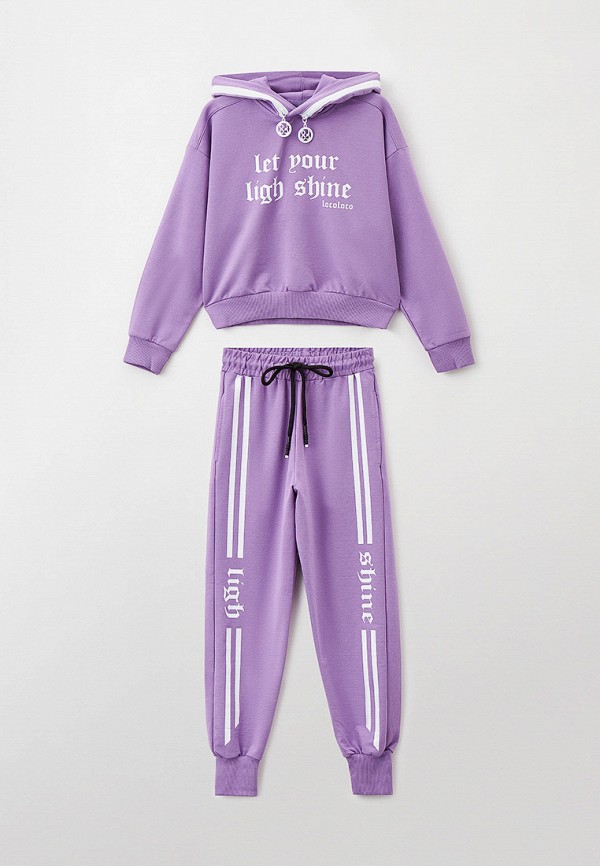 Костюм спортивный для девочки Locoloco All For Junior цвет фиолетовый 
