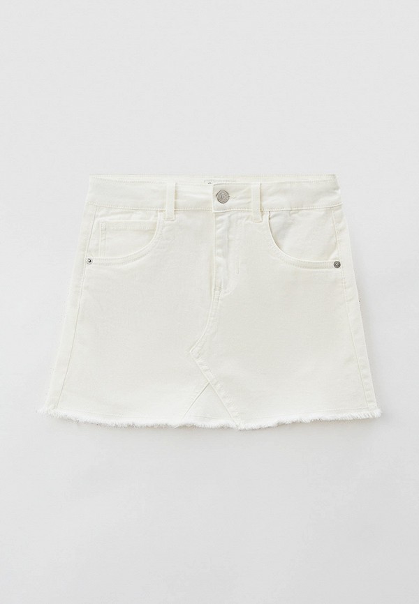Юбка для девочки джинсовая Tom Tailor цвет белый 