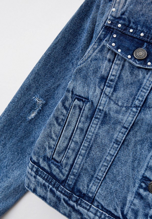 Куртка для девочки джинсовая Acoola цвет синий  Фото 3