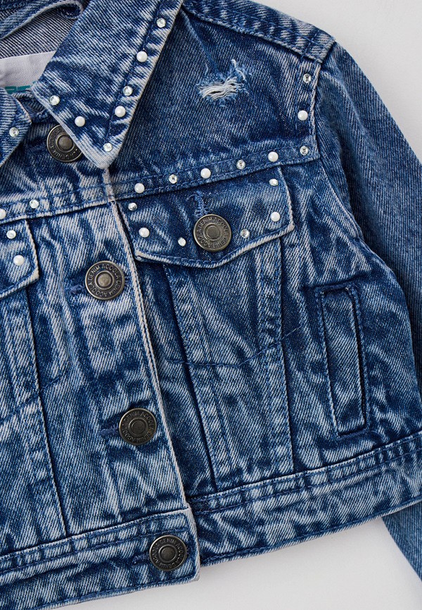Куртка для девочки джинсовая Acoola цвет синий  Фото 3