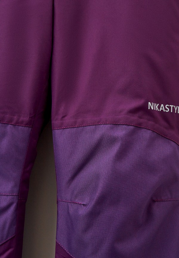 Брюки для девочки утепленные Nikastyle цвет фиолетовый  Фото 3