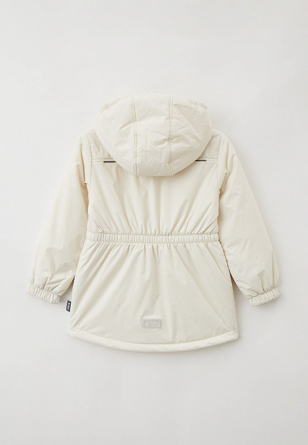 Куртка для девочки утепленная Kisu цвет бежевый  Фото 2