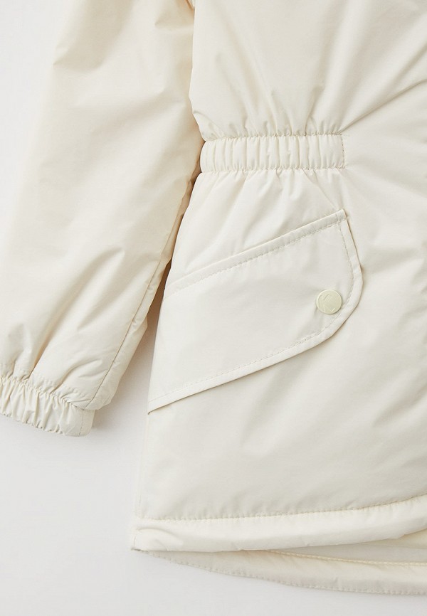 Куртка для девочки утепленная Kisu цвет бежевый  Фото 4