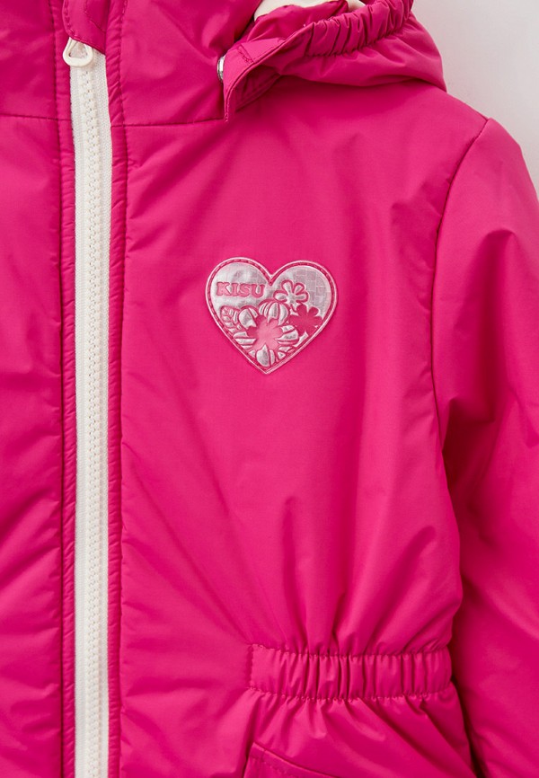 Куртка для девочки утепленная Kisu цвет фуксия  Фото 3