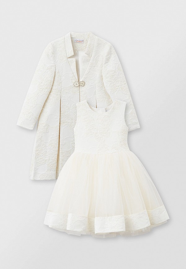 Пальто для девочки и платье Mimpi Lembut цвет белый 