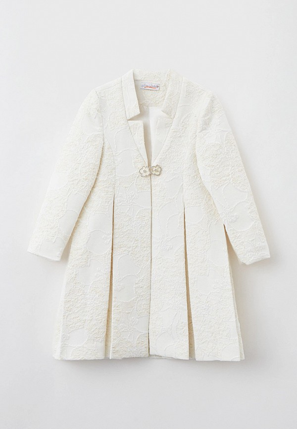 Пальто для девочки и платье Mimpi Lembut цвет белый  Фото 4