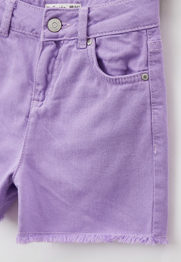 Шорты для девочки джинсовые DeFacto цвет фиолетовый  Фото 3