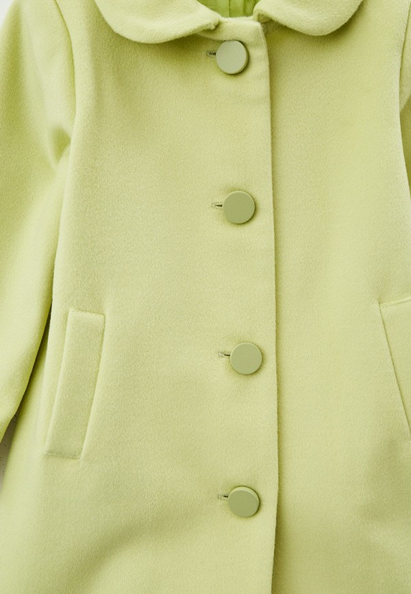 Пальто для девочки Ete Children цвет зеленый  Фото 4