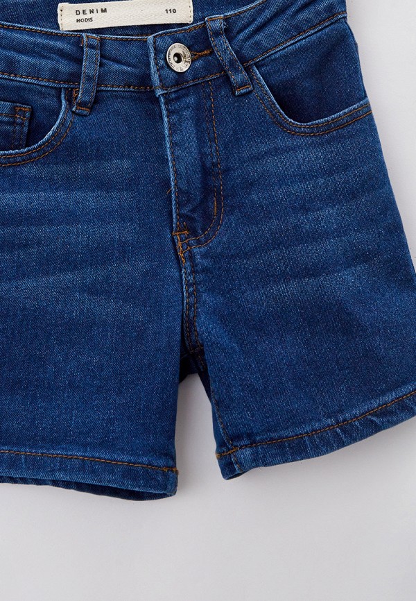 Шорты для девочки джинсовые Modis цвет синий  Фото 3