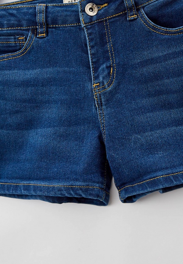 Шорты для девочки джинсовые Modis цвет синий  Фото 3