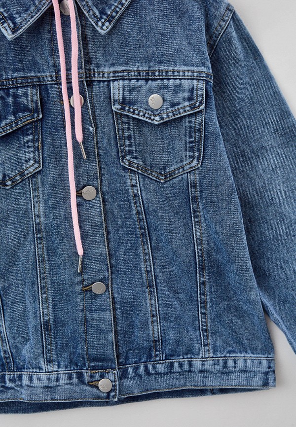 Куртка для девочки джинсовая Veresk цвет синий  Фото 3