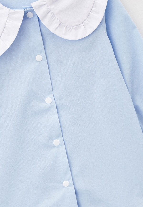 Рубашка для девочки Smena цвет голубой  Фото 3