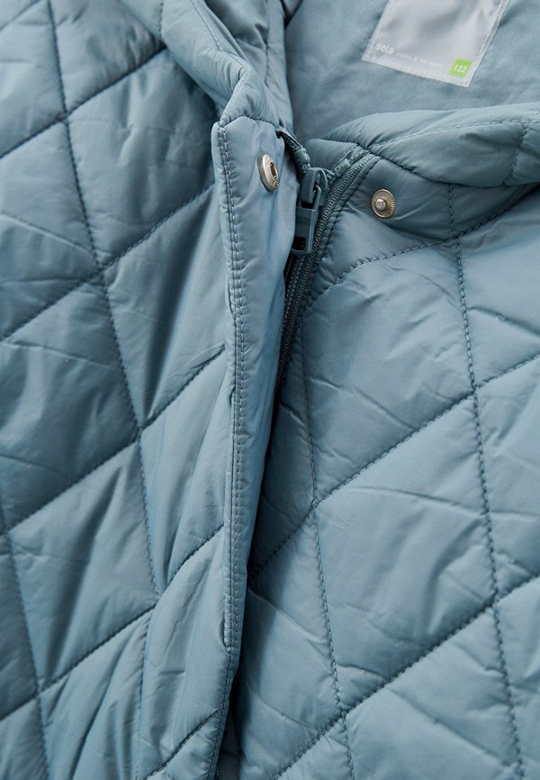 Куртка для девочки утепленная Sela цвет бирюзовый  Фото 5