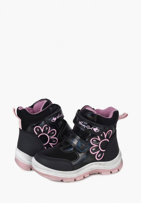 Ботинки для девочки Honey Girl цвет черный  Фото 8