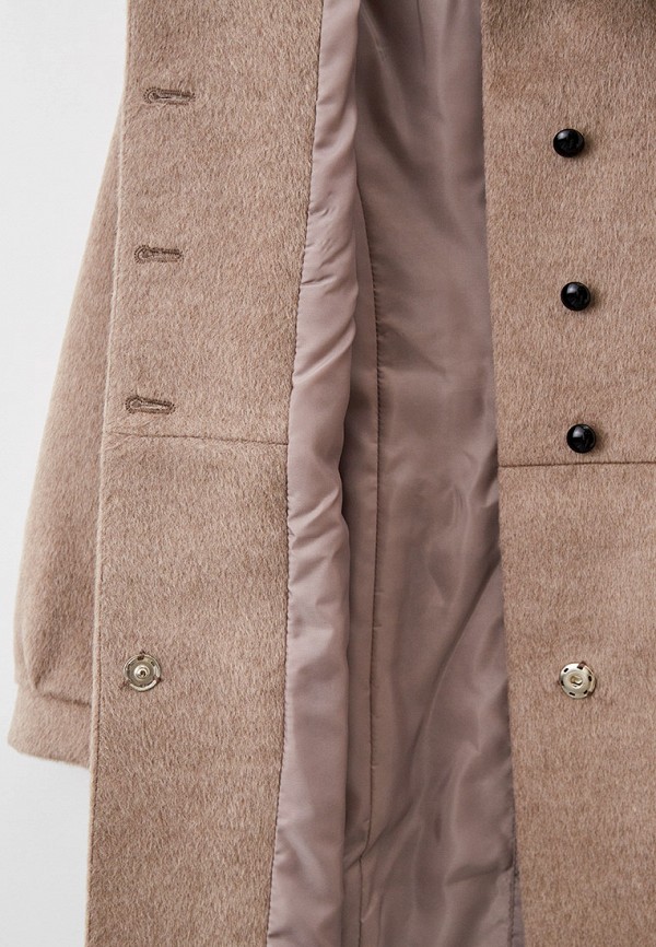 Пальто для девочки Smith's brand цвет бежевый  Фото 5