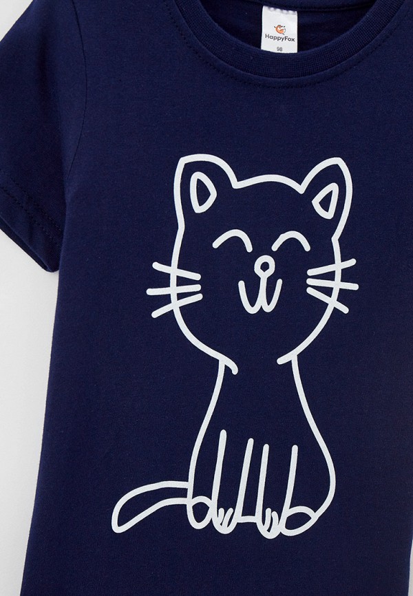 Футболка HappyFox синий, размер 110, фото 3