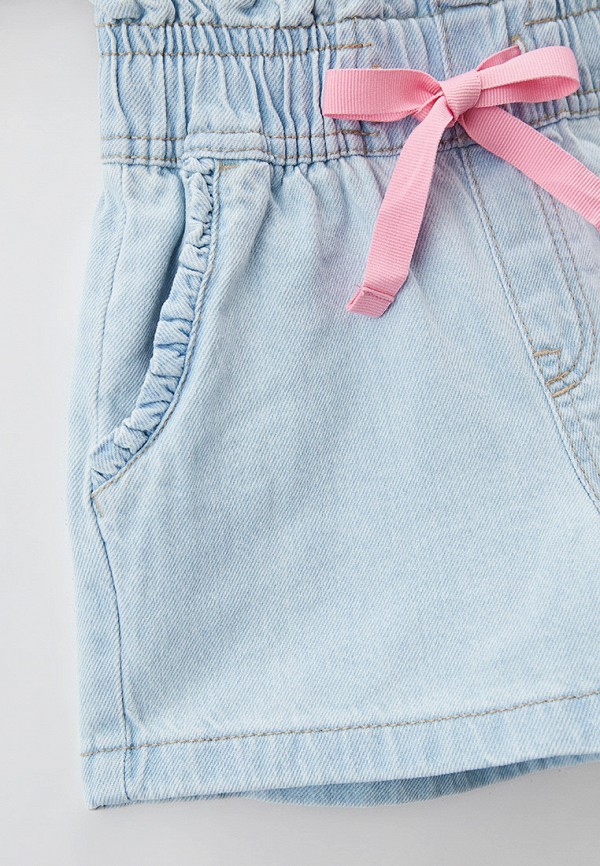 Шорты для девочки джинсовые O'stin цвет голубой  Фото 3