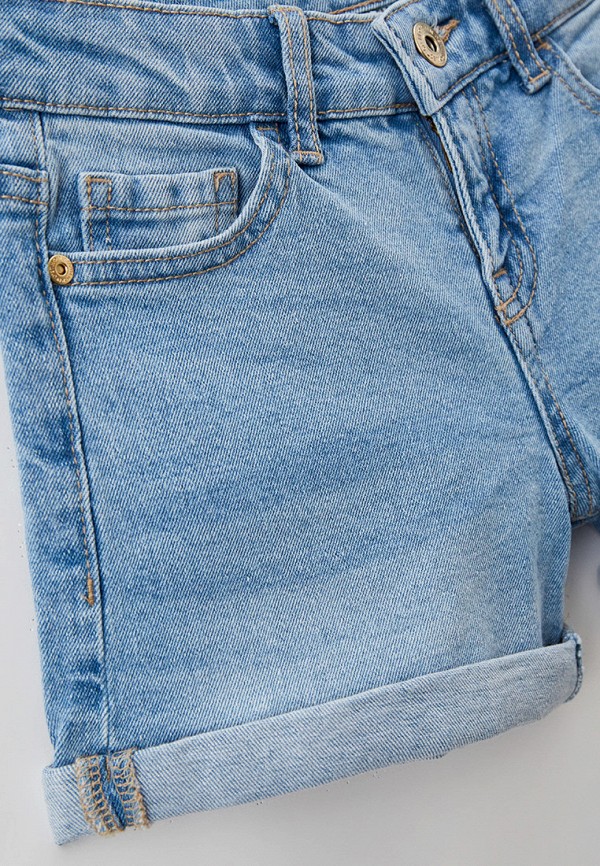 Шорты для девочки джинсовые O'stin цвет голубой  Фото 3